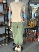 Mica Denim | Olive High Rise Crop Jogger [MDP-G3164AG]