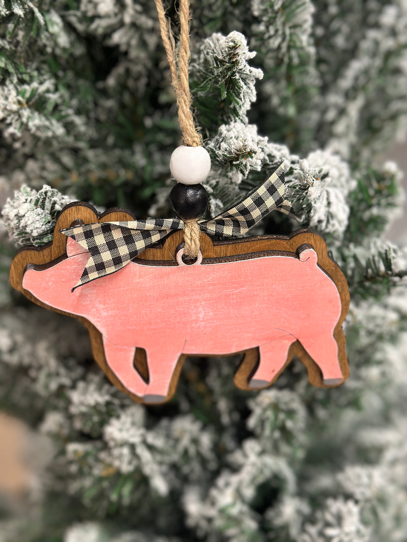 Ornament | Pink Pig Christmas Ornament