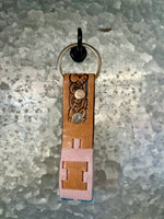Western Linens | Mini Woven Aztec Keychain