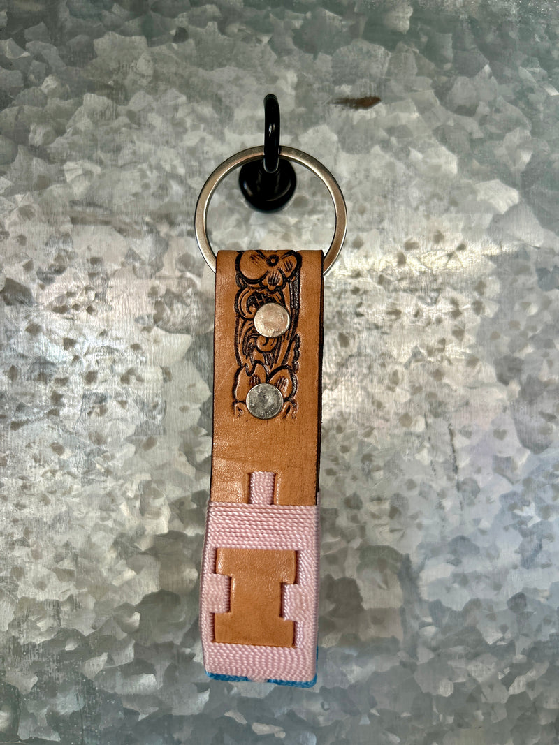 Western Linens | Mini Woven Aztec Keychain
