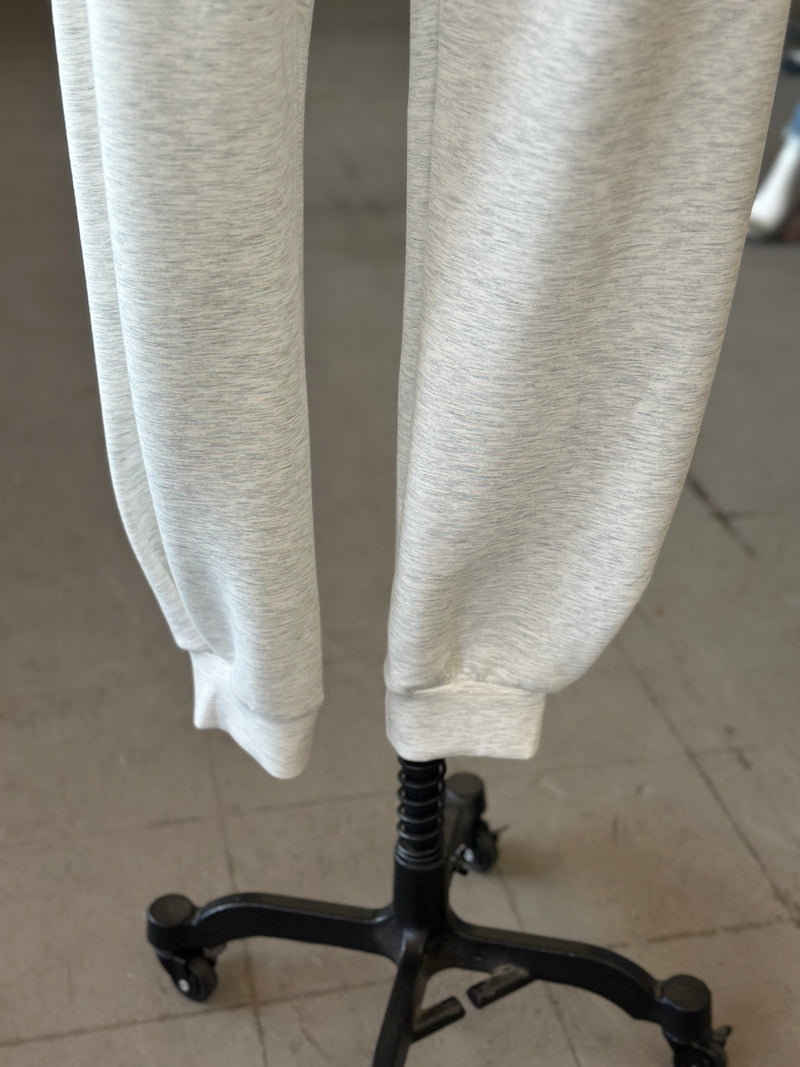 Rae Mode | Light Heather Grey Scuba Jogger Pants