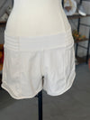 Rae Mode | Women's White Pearl Active Short with Mesh