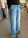 Mica Denim | Super High Raw Hem Cuffed Barrel Leg Jean [MDP-T3592]