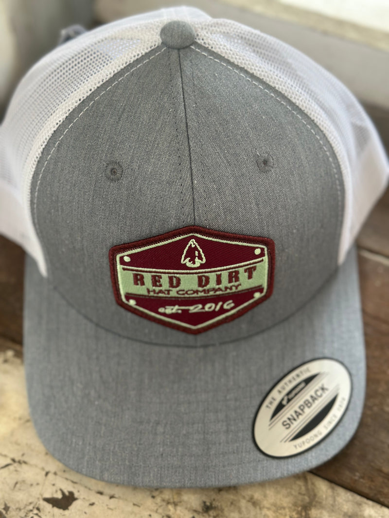 Red Dirt Hat Co Arrow Head Heather Grey/White [RDHC235]