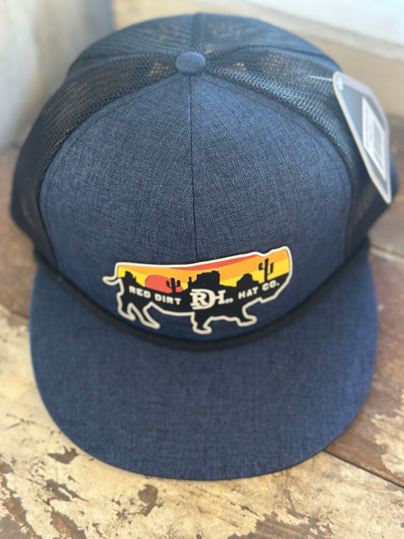 Red Dirt Hat Co Billboard Navy + Black [RDHC287]