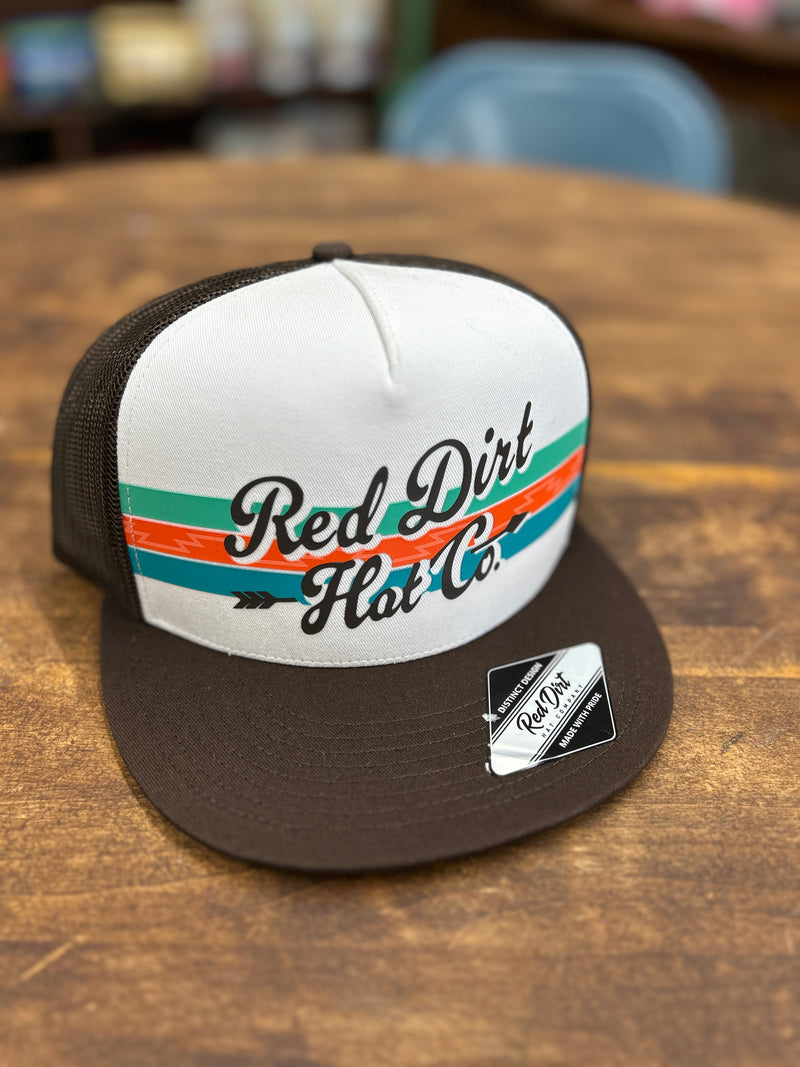 Red Dirt Hat Co Broadhead - Brown/White 5 Panel [RDHC-536]