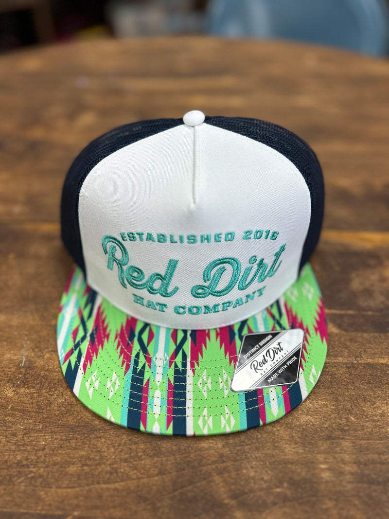 Red Dirt Hat Co Buckaroo - Aztec/White/Navy 5 Panel [RDHC-531]