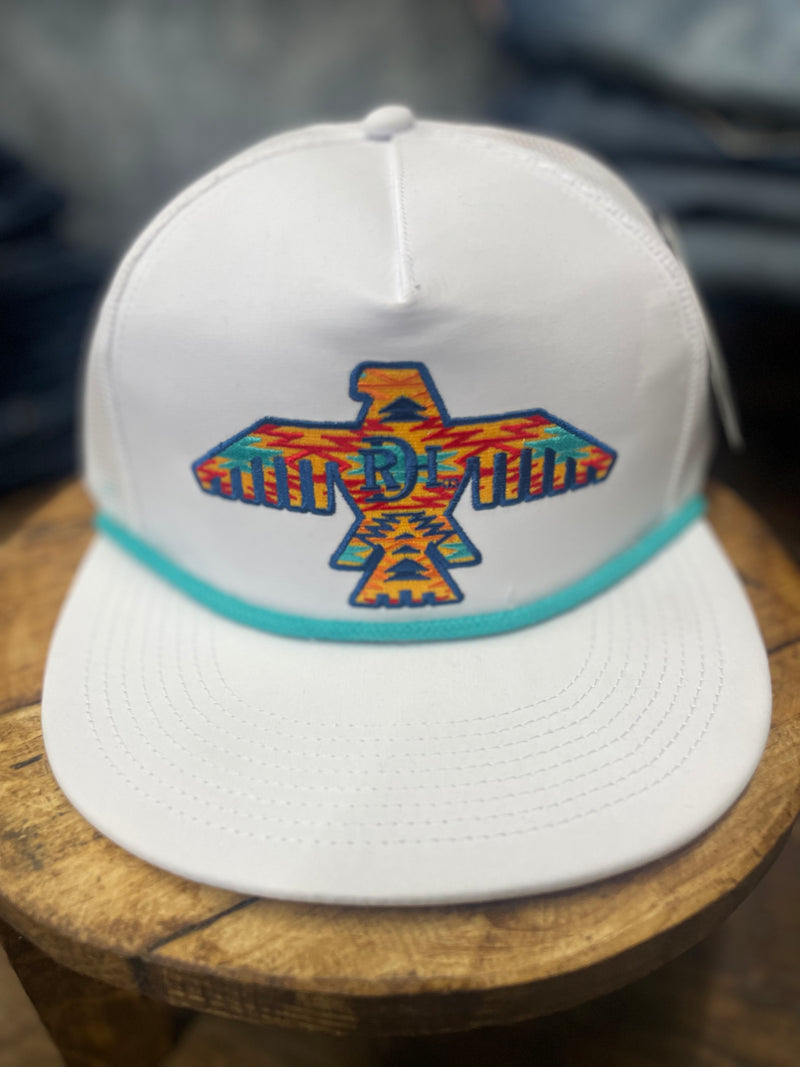 Red Dirt Hat Co June White/White Turquoise Rope  [RDHC391]