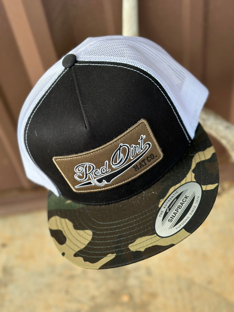 Red Dirt Hat Co l Cover Up Camo + Black + White Classic [RDHC322]