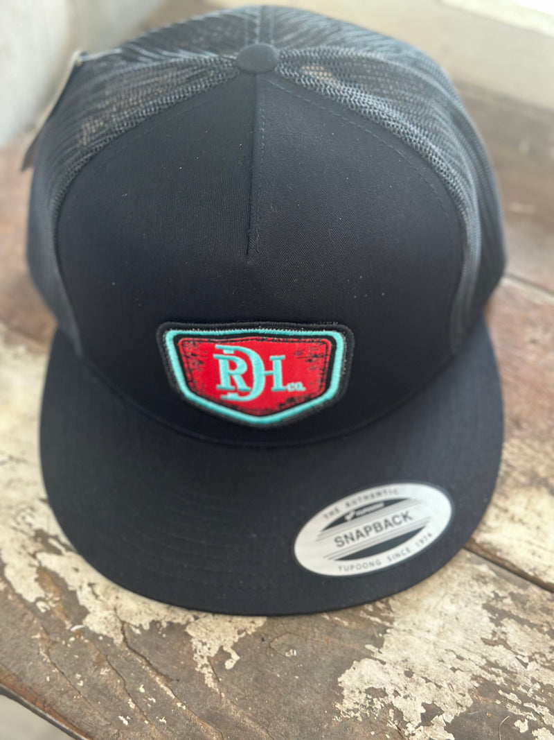 Red Dirt Hat Co Shield Black/Black [RDHC244]