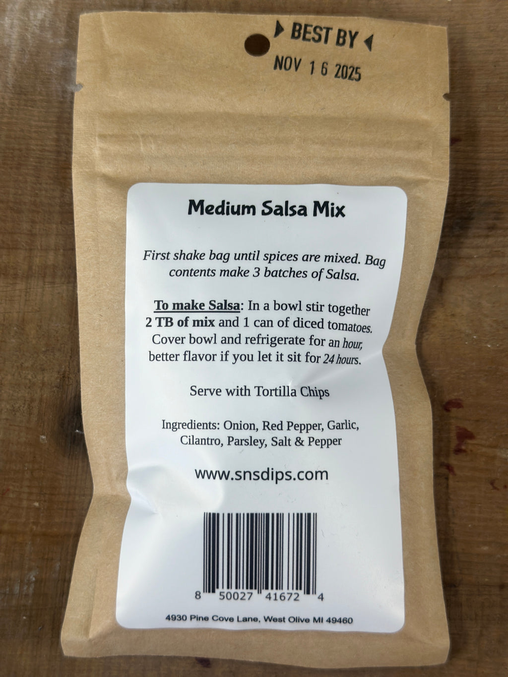 SNS DIPS l Medium Salsa Mix