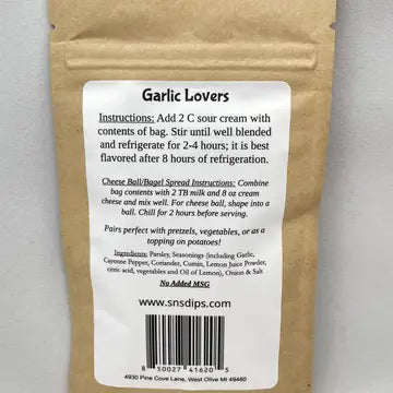 SNS DIPS l Garlic Lovers Dip Mix