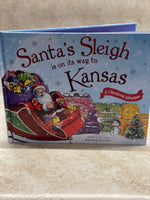 Santa's Sleigh is on its way to Kansas Hardcover Book