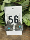 Earring | Silver Plated Ear Tag Designed Earrings