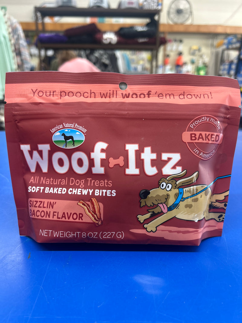 ANP Woof - Itz | Sizzlin' Bacon All Natural Dog Treats [8 oz]