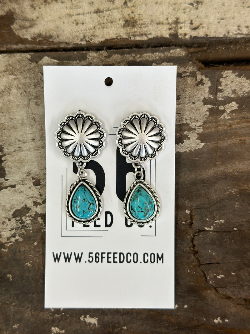 Earring | Small Turquoise Post Earrings