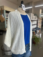 Staccato l Ivory 3/4 Sleeve Sweater Cardigan
