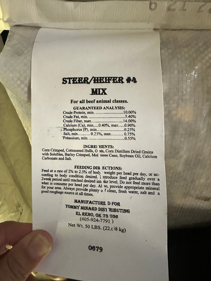 Essentials #4 Steer + Heifer Feed - 50 lb bag