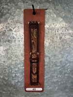 Western Linens | Tooled Leather Concho Watch Band