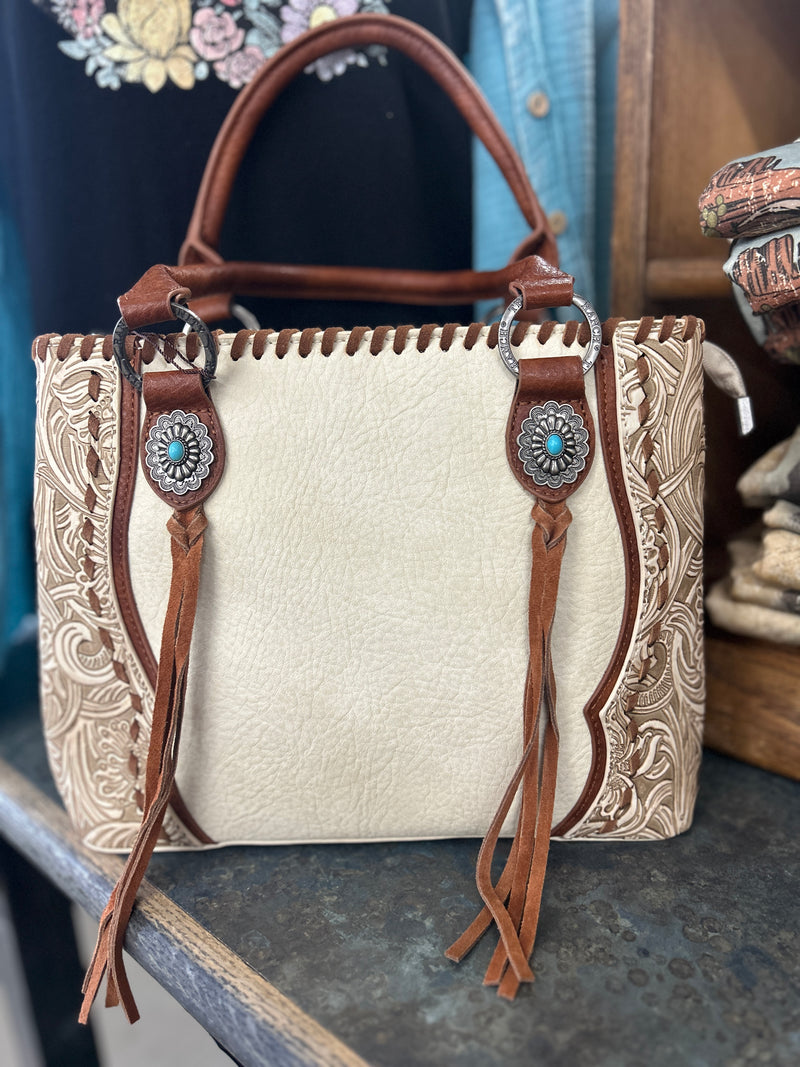 Trinity Ranch | Tan Concho Collection Concealed Carry Tote