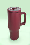 Tumbler | Maroon Spill Free Stainless Steel Vacuum Tumbler [40oz]