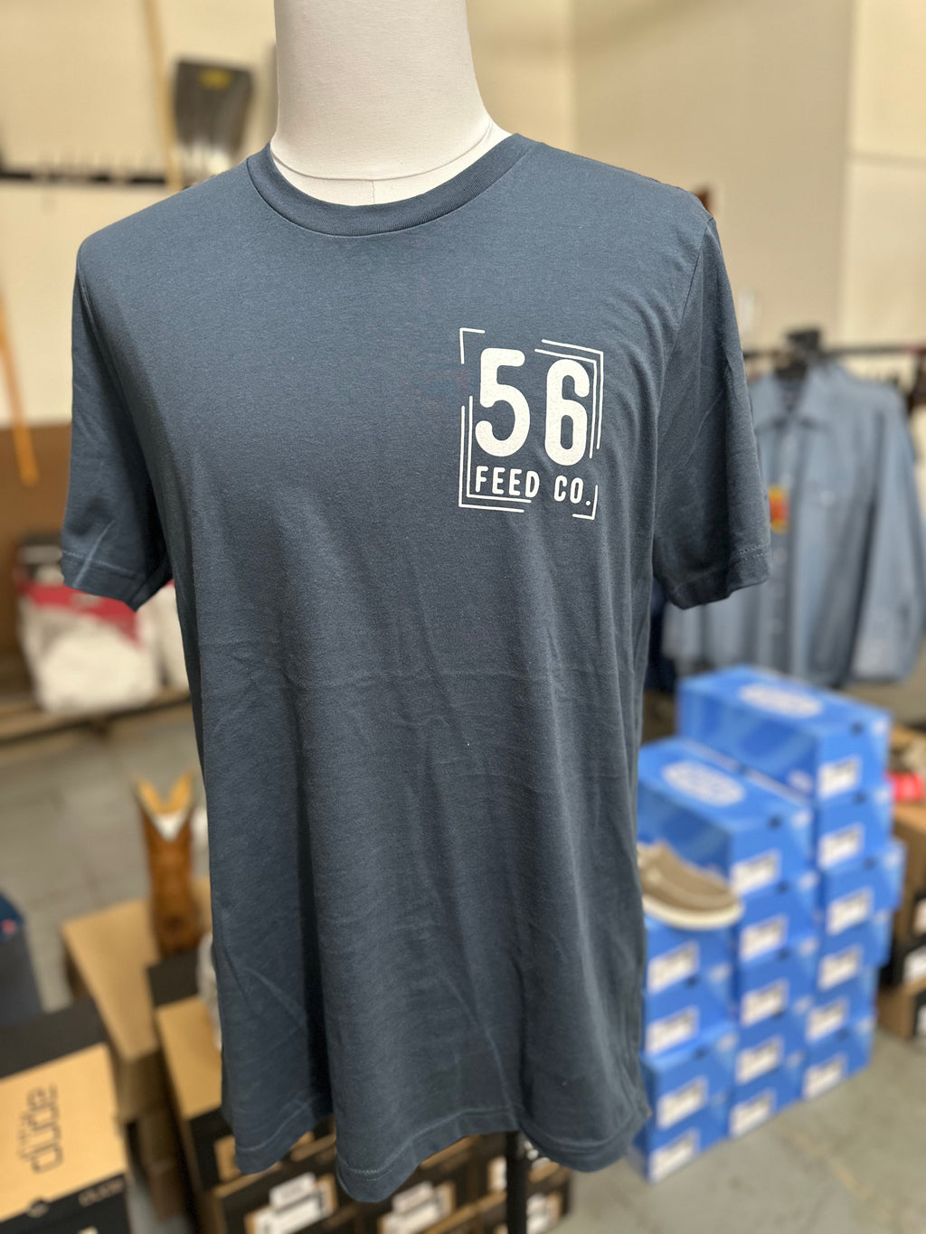 56 Feed Co l We Sell Parts and Panties Unisex Vintage Navy Crew Neck