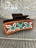 Western Linens | Large Western Design Claw Clip