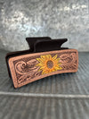 Western Linens | Large Western Design Claw Clip