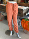 Women's Baked Clay Reverse Seam High-Waisted Jogger Pants