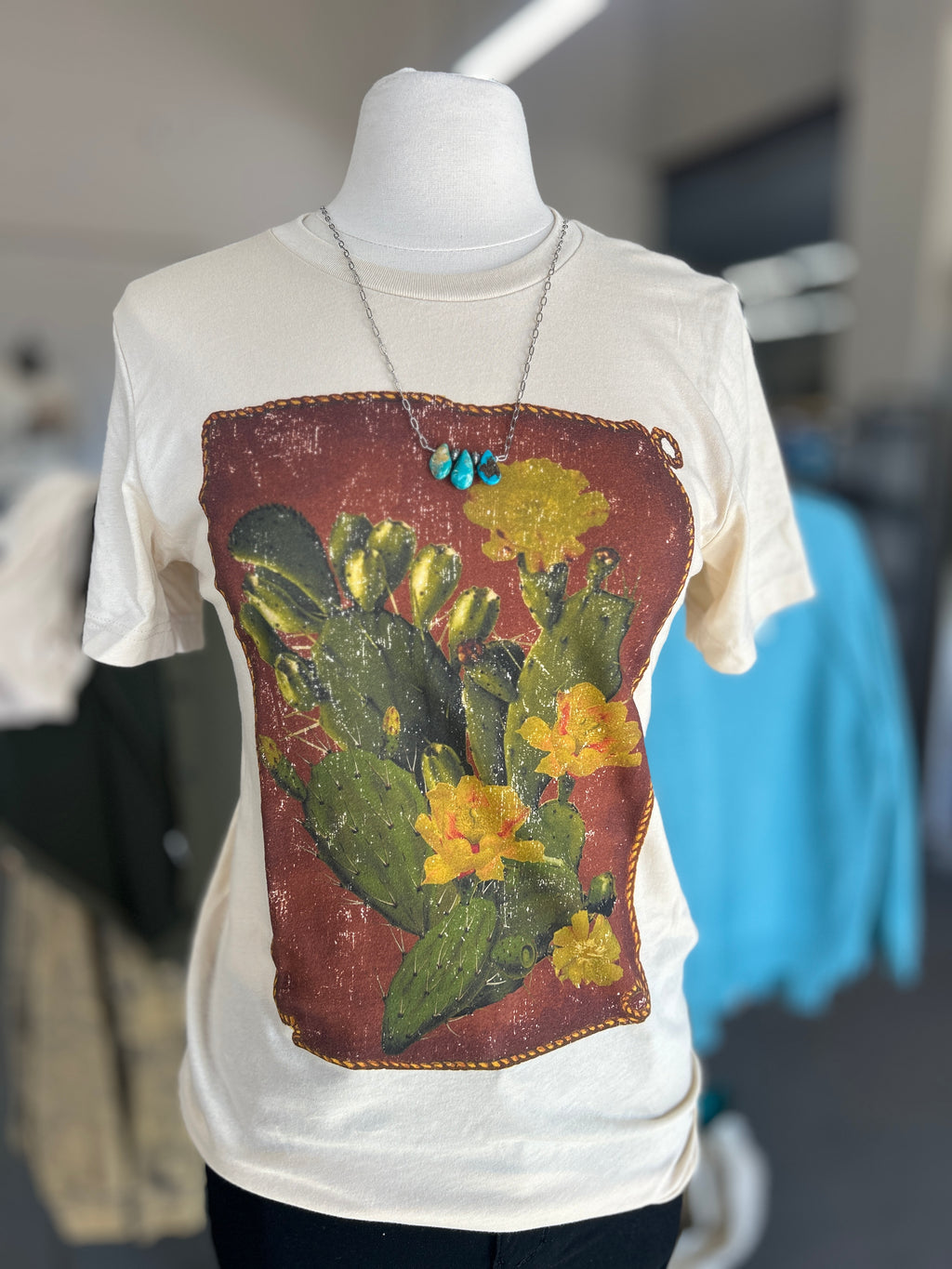 Women's Cactus + Rope Cream Crew Neck T-shirt