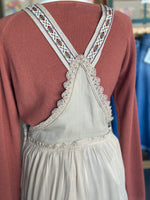 Women's Coco Lace Trim Tiered Sleeveless Jumpsuit