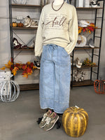 Women's Fall Words Sand Sweatshirt