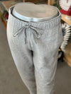 Women's Heather Grey Mid-Rise Drawstring Jogger Pants