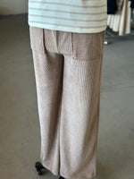Women's Khaki Corduroy Wide Leg Pants