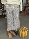 Women's Leopard Drawstring Loose Pant