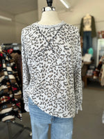 Women's Leopard French Terry Sweatshirt