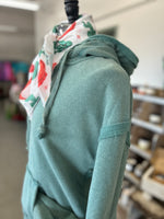 Women's Sage Oversized Brushed French Terry Knit Hoodie