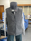 Wrangler® Men's George Strait Zip Front Solid Knit Vest in Charcoal [112352752]