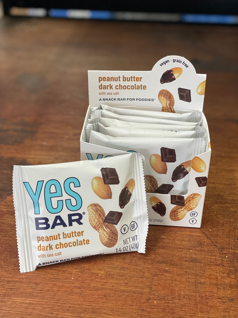 YES Bar | Peanut Butter Dark Chocolate Gourmet Plant Based Snack Bar