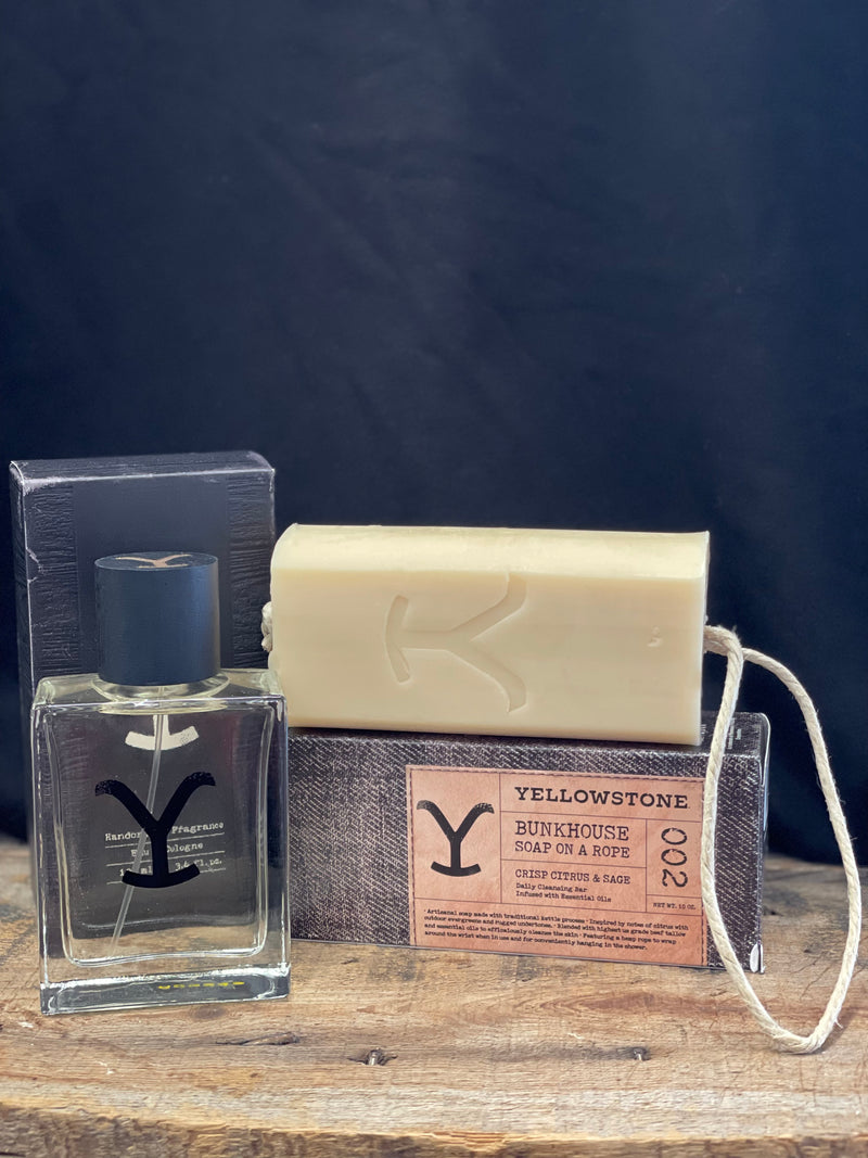 Tru Western Yellowstone Men's Cologne + Bunkhouse Soap Gift Set