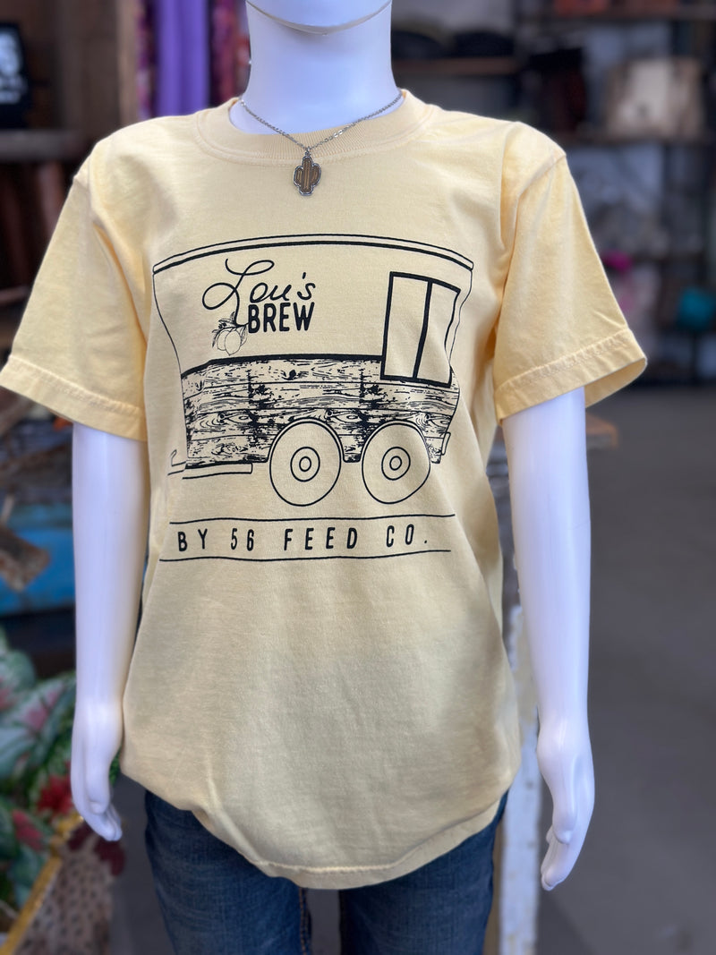 Lou's Brew Youth | Butter Comfort Colors Short Sleeve Tee  [9018]