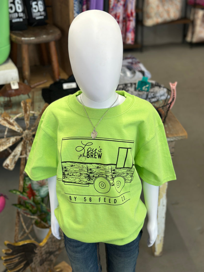 Lou's Brew Youth | Lime Short Sleeve Tee  [PC61Y]