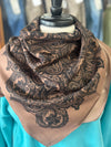 Z Bars Jewelry | Brown Leather Wild Rag