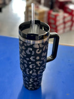 40 oz Leopard Stainless Steel Tumbler