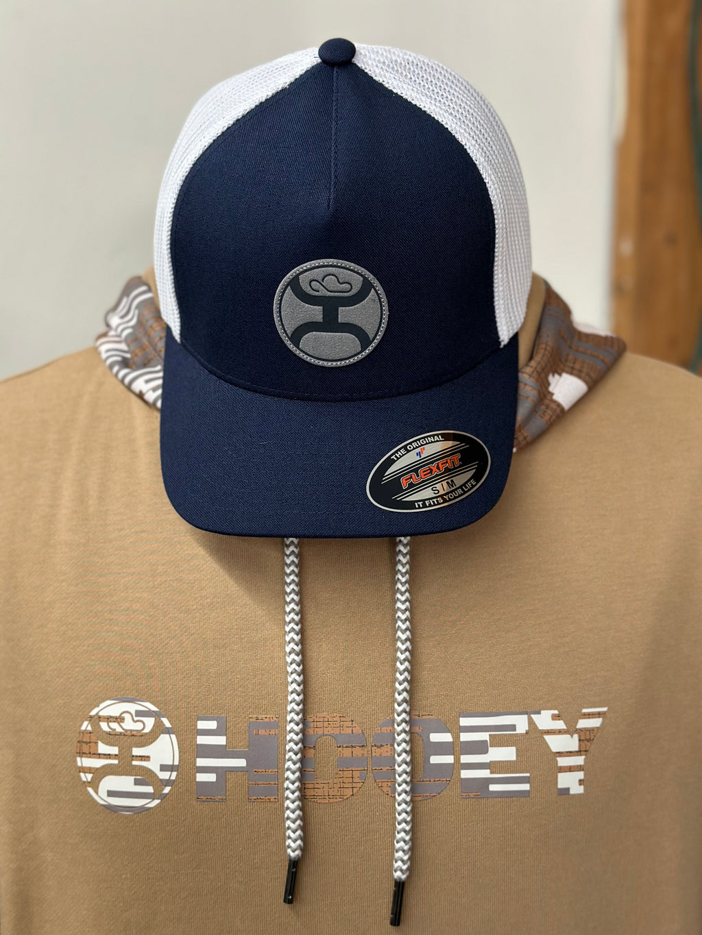 Hooey l Cayman II Navy + White 5-Panel Flexfit