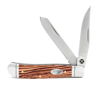 Hooey l Zebra Wood Trapper Knife - Small