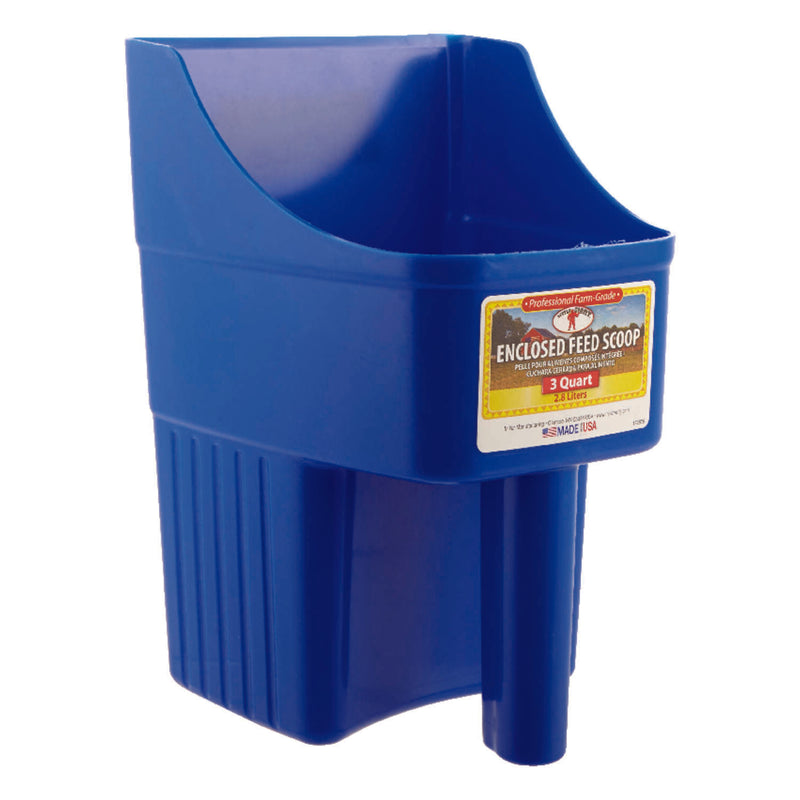 Little Giant l Feed Scoop Plastic 3 quart - Blue