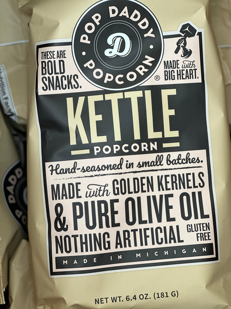 Pop Daddy Snacks Kettle Corn Flavored Popcorn 6.4 oz