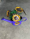 Watering Can with Sunflowers Metal Art