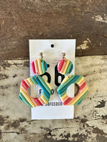 Earring l Rainbow Cutout Polymer Clay Earring